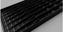 Weltneuheit!! GRIZZLY MAT -  Schwarz - erste Selbstsiebende aktive Matte - passend für Standard-Rinnen