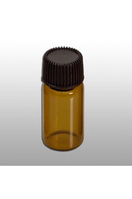 Glas Fläschchen braun 29mm