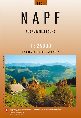 Landeskarte der Schweiz 1:25000 - NAPF (Blatt 2522, Ausgabe 2000)