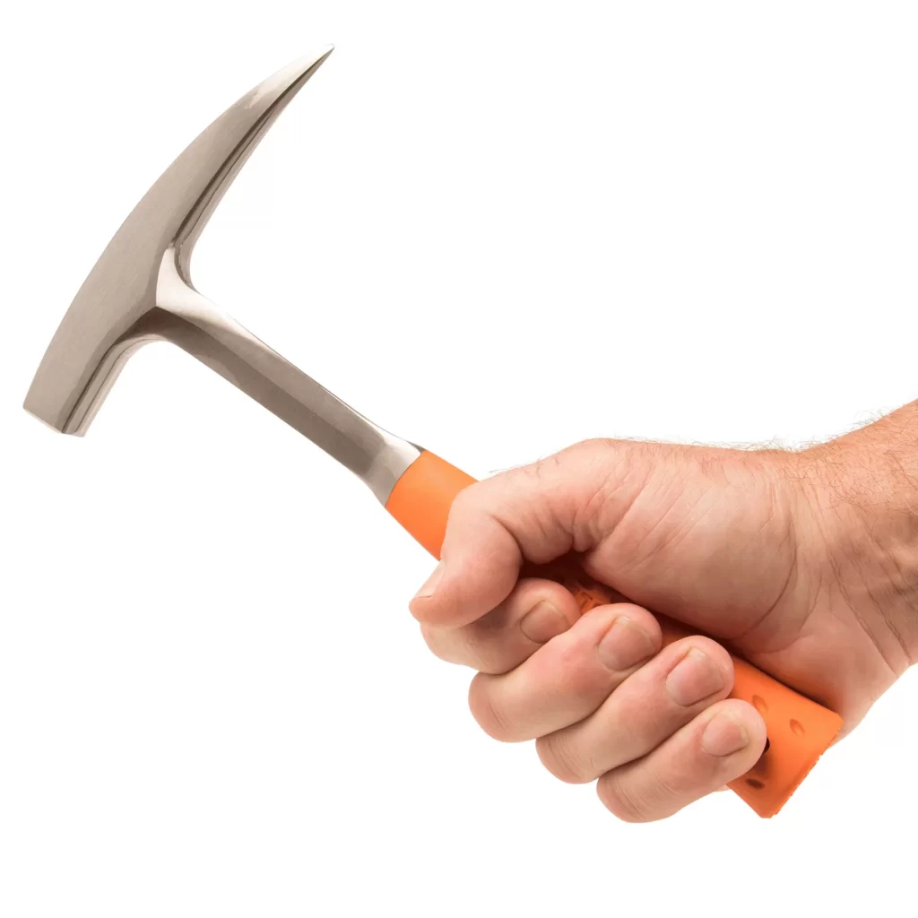 Estwing Geologenhammer / Pickhammer mit orangem Vinylgriff EO-22P