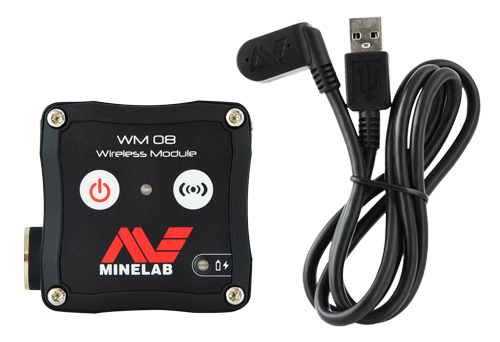 Minelab WM08 Audio-Modul mit magnetischem Ladekabel - für Equinox 600 und 800
