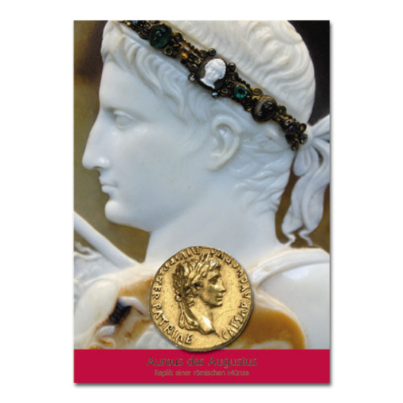 Aureus des Augustus - Münzheftchen