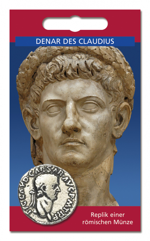 Denar des Claudius - Münzreplik