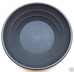 Goldwaschpfanne Sona Basic 10" - 25 cm schwarz Kunststoff