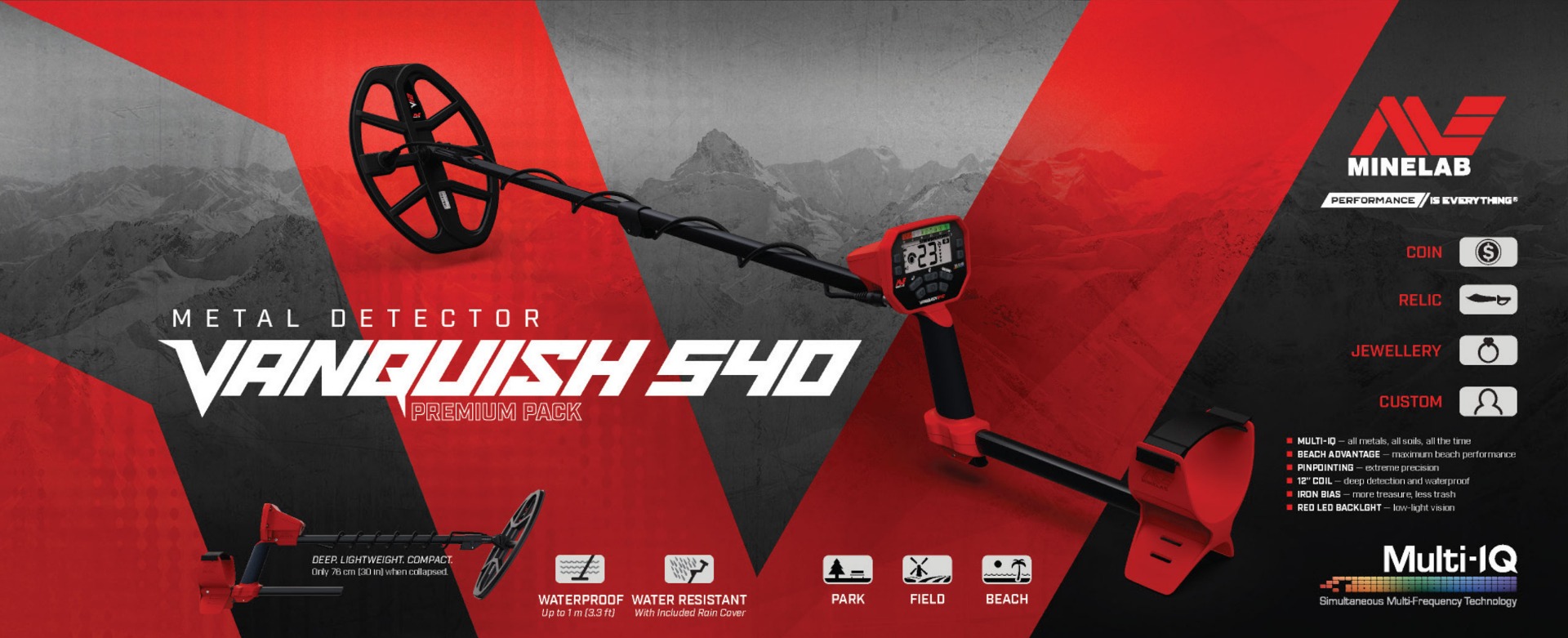 Minelab Vanquish 540 Metalldetektor