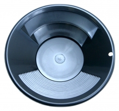 Goldwaschpfanne SE Gold Pan 10" - 25 cm schwarz Kunststoff