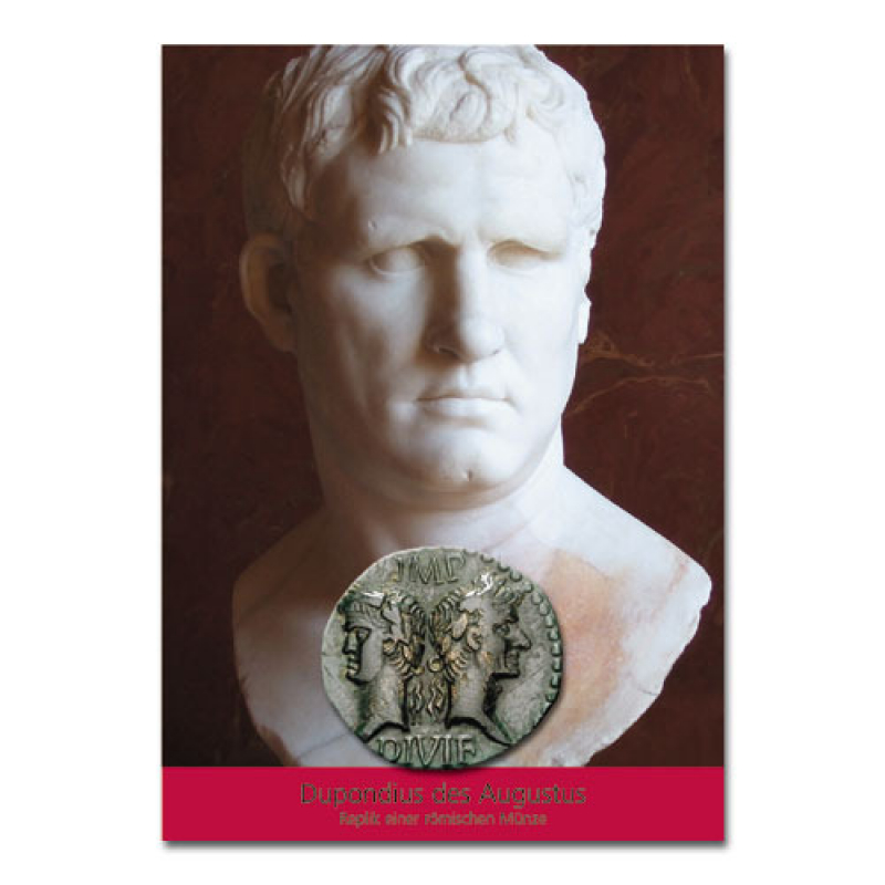 Dupondius des Augustus - Münzheftchen
