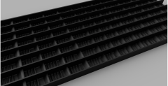Weltneuheit!! GRIZZLY MAT -  Schwarz - erste Selbstsiebende aktive Matte - passend für Standard-Rinnen